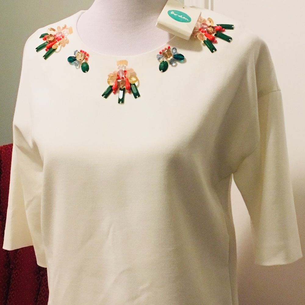 Boden Jewelled Collar Tunic